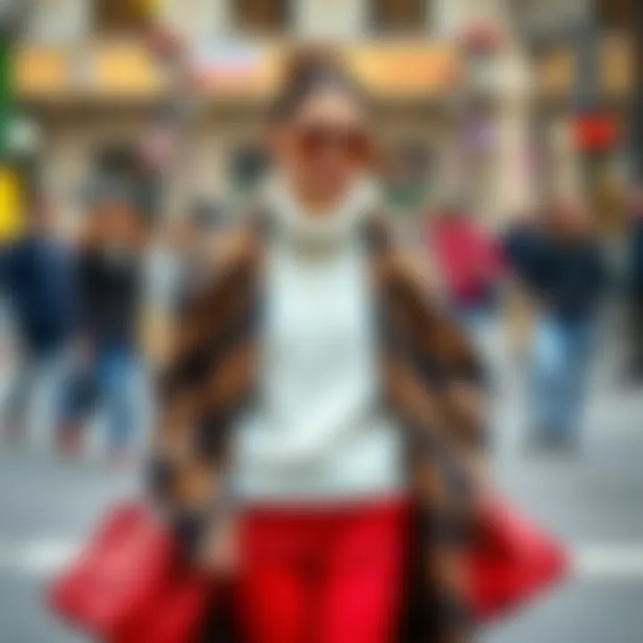 Stylish winter outfit combination with accessories